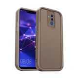 Huawei Mate 20 Lite Kılıf Viera Silikon Kapak + Ekran Koruma + Kablo Koruma Kahverengi