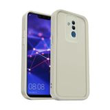 Huawei Mate 20 Lite Kılıf Viera Silikon Kapak + Ekran Koruma + Kablo Koruma Krem