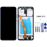 Huawei Mate 20 Lite Uyumlu Lcd Ekran Dokunmatik Servis Orijinali Çıtalı Mavi + Tamir Seti