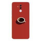 Huawei Mate 20 Lite Uyumlu Sade Kahve Kupası Baskılı Silikon Kılıf