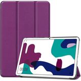 Huawei Mate Pad 10.4 Htstore Zore Smart Cover Standlı 1-1 Kılıf-Mor