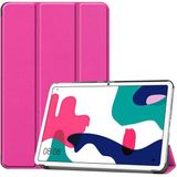 Huawei Mate Pad 10.4 Htstore Zore Smart Cover Standlı 1-1 Kılıf-Pembe