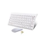 Huawei Matepad 11 Uyumlu Kablosuz Taşınabilir Q Klavye Ve Mouse Set Beyaz