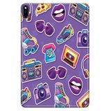 Huawei MatePad Pro 10.8" ile Uyumlu Desenli Silikon Kılıf, 90'lar Sticker, Çok Renkli avonm-v-cvr459162