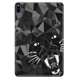 Huawei MatePad Pro 10.8" ile Uyumlu Desenli Silikon Kılıf, Kaplan Prizma, UV Baskılı avonm-v-cvr459245