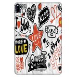 Huawei MatePad Pro 10.8" ile Uyumlu Desenli Silikon Kılıf, Love, Arka Kapak avonm-v-cvr459263