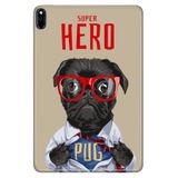 Huawei MatePad Pro 10.8" ile Uyumlu Desenli Silikon Kılıf, Superhero Pug, Arka Kapak avonm-v-cvr459330