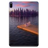 Huawei MatePad Pro 10.8" ile Uyumlu Desenli Silikon Kılıf, UV Baskılı, Romantik Rıhtım avonm-v-cvr459315