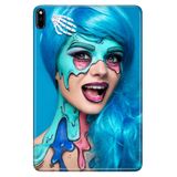Huawei MatePad Pro 10.8" ile Uyumlu Desenli Silikon Kılıf, Zombi Portre, UV Baskılı avonm-v-cvr459356