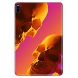 Huawei MatePad Pro 10.8" ile Uyumlu Desenli Silikon Tablet Kılıfı, İskeletKolaj, Çok Renkli avonm-v-cvr459232