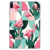 Huawei MatePad Pro 10.8" ile Uyumlu Desenli Silikon Tablet Kılıfı, Pink Flamingos, Arka Kapak avonm-v-cvr459297