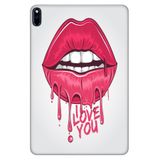 Huawei MatePad Pro 10.8" ile Uyumlu Desenli Silikon Tablet Kılıfı, UV Baskılı, I Love You, Çok Renkli avonm-v-cvr459228