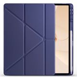 Huawei MatePad Pro 12.2 2025 ile Uyumlu Üçgen Kalem Bölümlü Standlı Uyku Modlu Akıllı Kılıfı (Lacivert)