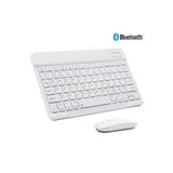 Huawei MatePad Pro 13.2" Tablet İçin Uyumlu Slim Şarjlı Türkçe Bluetooth Klavye ve Mouse Seti Beyaz