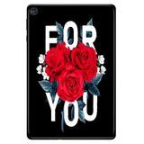 Huawei MatePad T10 9.7" ile Uyumlu Desenli Silikon Tablet Kılıfı, UV Baskılı, For You avonm-v-cvr459606