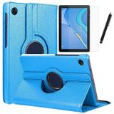 Huawei Matepad T10 / T10s Uyumlu 360 Dönebilen Standlı Koruyucu Kılıf Nano Cam Ve Kalem Seti lacivert