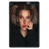 Huawei MatePad T10S ile Uyumlu 10.1" Desenli Silikon Tablet Kılıfı, LoverLoser, Çok Renkli avonm-v-cvr459861