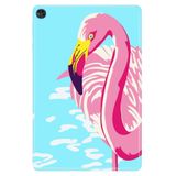 Huawei MatePad T10S ile Uyumlu 10.1" Tablet Kılıfı, Desenli Silikon, Flamingo avonm-v-cvr459804