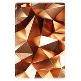 Huawei MatePad T10S ile Uyumlu 10.1" Tablet Kılıfı, Desenli Silikon, Gold Prizma avonm-v-cvr459814