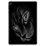 Huawei MatePad T10S ile Uyumlu 10.1" Tablet Kılıfı, Desenli Silikon, Siyah Kedi avonm-v-cvr459919