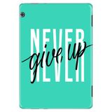 Huawei MediaPad T3 9.6" ile Uyumlu Desenli Silikon Tablet Kılıfı, Asla Pes Etme, Çok Renkli avonm-v-cvr459967