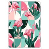 Huawei MediaPad T3 9.6" ile Uyumlu Desenli Silikon Tablet Kılıfı, Pink Flamingos, Arka Kapak avonm-v-cvr460093