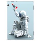 Huawei MediaPad T3 9.6" ile Uyumlu Desenli Silikon Tablet Kılıfı, Roket, Arka Kapak avonm-v-cvr460110
