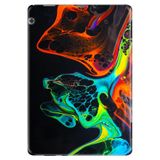 Huawei MediaPad T3 9.6" ile Uyumlu Desenli Silikon Tablet Kılıfı, UV Baskılı, Çok Renkli, Boyaların Dansı avonm-v-cvr459971