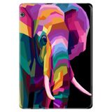 Huawei MediaPad T5 10.1" ile Uyumlu Desenli Silikon Tablet Kılıfı, UV Baskılı, Çok Renkli avonm-v-cvr460298