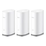 Huawei Mesh 3 Wlan Seti (3 Paket), Tüm Ev Ağı Wifi 6 Sistemi Ax3000 Çift Bantlı Yönlendirici, 600 M²'Ye Kadar Menzil Ve 250 Cihaz, Her Ünite İçin 3X Gigabit Bağlantı Noktası, Wpa3