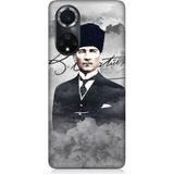 Huawei Nova 9 Uyumlu Atatürk Portresi Desenli Silikon Kılıf