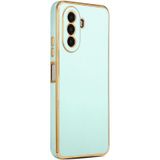 Huawei Nova Y70 Kılıf Parlak Kenarlı Altın Işlemeli Kamera Korumalı Kapak Bark