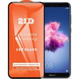 Huawei P Smart (2018) Ekran Koruyucu 21D Tam Kaplayan Kavisli