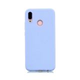 Huawei P Smart 2019 İle Uyumlu Kılıf Kamera Korumalı Silikon Rubber Arka Kapak Lila