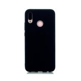 Huawei P Smart 2019 İle Uyumlu Kılıf Kamera Korumalı Silikon Rubber Arka Kapak Siyah
