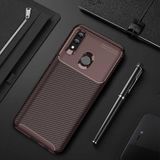Huawei P Smart 2019 Kılıf Kamera Çıkıntılı Karbon Fiber Dokulu Renk Atmaz Kapak Negro