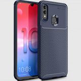 Huawei P Smart 2019 Kılıf Karbon Görünümlü Silikon Zipax-Zr-Negro