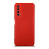 Huawei P Smart 2021 ile uyumlu Kapak Içi Kadife Kamera Korumalı Lansman Silikon Kılıf - Kırmızı