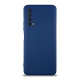 Huawei P Smart 2021 ile uyumlu Kapak Içi Kadife Kamera Korumalı Lansman Silikon Kılıf - Lacivert