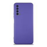 Huawei P Smart 2021 ile uyumlu Kapak Içi Kadife Kamera Korumalı Lansman Silikon Kılıf - Mor
