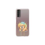 Huawei P Smart 2021 ile Uyumlu Splash Köpek Tasarımlı Şeffaf Silikon Kılıf