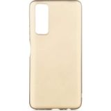 Huawei P Smart 2021 Kılıf Esnek Yapılı İnce Slim Silikon Kapak Ryc/premier Gold