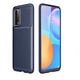Huawei P Smart 2021 Kılıf Focus Karbon Kamera Korumalı Silikon Kılıf