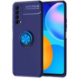 Huawei P Smart 2021 Kılıf Kamera Çıkıntılı Renkli Yüzüklü Standlı Mıknatıslı Kapak Ravel