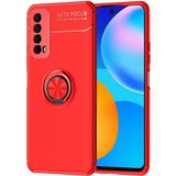 Huawei P Smart 2021 Kılıf Mnc Ravel Silikon Kapak-Kırmızı