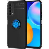 Huawei P Smart 2021 Kılıf Mnc Ravel Silikon Kapak-Siyah-Mavi