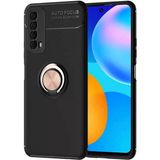 Huawei P Smart 2021 Kılıf Mnc Ravel Silikon Kapak-Siyah-Rose Gold