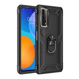 Huawei P Smart 2021 Kılıf Sofya Yüzüklü Silikon Kapak
