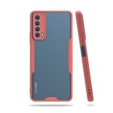 Huawei P Smart 2021 Platin Silikon Pembe Kılıf