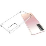 Huawei P Smart 2021 Şeffaf Kılıf Köşelerde Darbelere Karşı Ultra Kalınlık Antishock